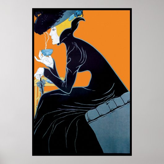 Art Nouveau Tea Adverteren Poster afdrukken (Voorkant)