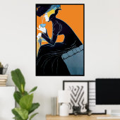 Art Nouveau Tea Adverteren Poster afdrukken (Thuiskantoor)