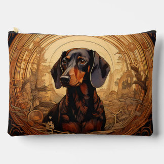 Art Nouveau teckel make-up tas