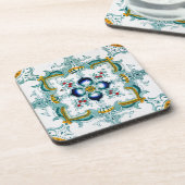  Art Nouveau Tegel Bier Onderzetter (Linkerzijde)