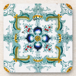 Art Nouveau Tegel Bier Onderzetter