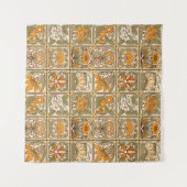 Art Nouveau Tegels:  keramische stijl Wandkleed (Voorkant (horizontaal))