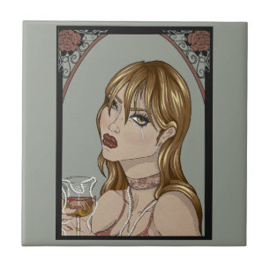 Art Nouveau Tegeltje