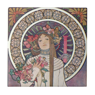 art nouveau tegeltje
