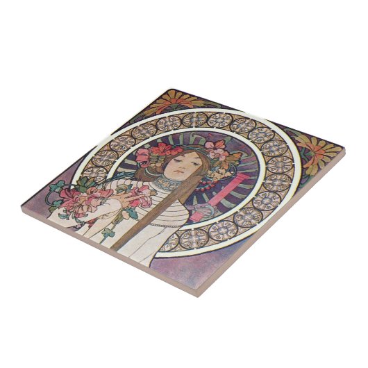  art nouveau tegeltje (Zijkant)