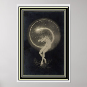 Art Nouveau "Temple Dance of the Soul" 13 x 19 Poster