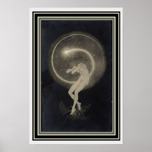 Art Nouveau "Temple Dance of the Soul" 13 x 19 Poster (Voorkant)