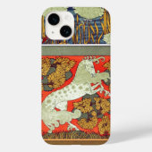 Art nouveau textiel ijsvogel paard Verneuil Case-Mate iPhone Case (Achterkant)