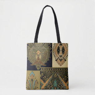 Art nouveau textielpatroon Christopher dresser Tote Bag