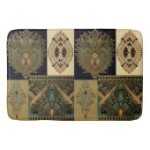 Art nouveau textielpatroon Christopher dressoir Badmat (Voorkant)