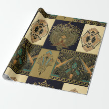 Art nouveau textielpatroon Christopher dressoir