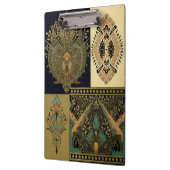 Art nouveau textielpatroon Christopher dressoir Klembord (Links)