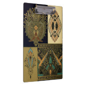 Art nouveau textielpatroon Christopher dressoir Klembord (Rechts)