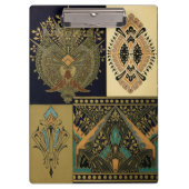 Art nouveau textielpatroon Christopher dressoir Klembord (Voorkant)
