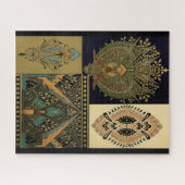 Art nouveau textielpatroon Christopher dressoir Legpuzzel (Horizontaal)