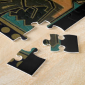Art nouveau textielpatroon Christopher dressoir Legpuzzel (Zijkant)