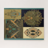 Art nouveau textielpatroon Christopher dressoir Legpuzzel (Horizontaal)