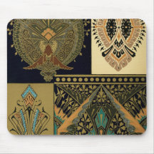 Art nouveau textielpatroon Christopher dressoir