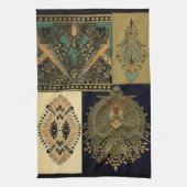 Art nouveau textielpatroon Christopher dressoir Theedoek (Verticaal)