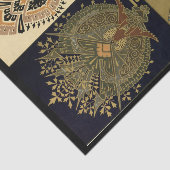 Art nouveau textielpatroon Christopher dressoir Tissuepapier (Detail)