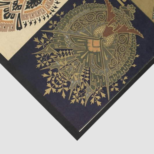 Art nouveau textielpatroon Christopher dressoir Tissuepapier (Detail)