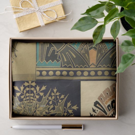 Art nouveau textile pattern Christopher dresser Tissuepapier (Geschenk)