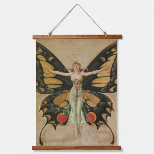 Art Nouveau "The Flapper" Frank Xavier Leyendecker Hangend Wandkleed (Voorkant)