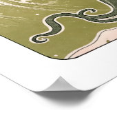 Art Nouveau The Wave van Henri Privat-Livemont Poster (Hoek)