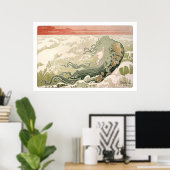 Art Nouveau The Wave van Henri Privat-Livemont Poster (Thuiskantoor)