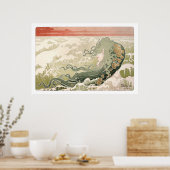 Art Nouveau The Wave van Henri Privat-Livemont Poster (Keuken)