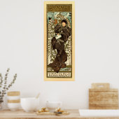  Art Nouveau-theater en Mucha Poster (Keuken)