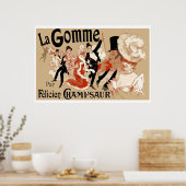 Art Nouveau Theater play ad La Gomme Poster (Keuken)