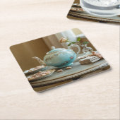 Art Nouveau Theepot Onderzetter Set (Schuin)