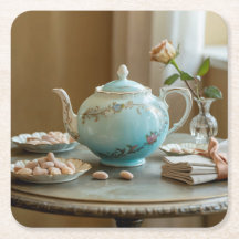 Art Nouveau Theepot Onderzetter Set