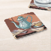 Art Nouveau Theepot Onderzetter Set (Gebogen)