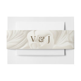 Art Nouveau Theme Wedding Belly Band Uitnodigingen Wikkel