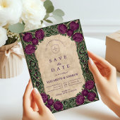 Art Nouveau Thistle Wedding Save The Date