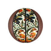  Art Nouveau Thistles Cicadas Patroon Basketbal (Verticaal)