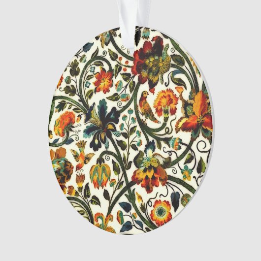  Art Nouveau Thistles Cicadas Patroon Ornament (voorkant)