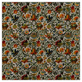 Art Nouveau Thistles Cicadas Patroon Stof