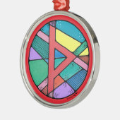 Art Nouveau Thurisaz Rune van Defensie Metalen Ornament (Links)