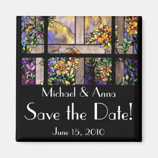 Art Nouveau Tiffany Glas in lood Bloemen Bloemen Magneet