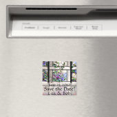 Art Nouveau Tiffany Glas in lood Bloemen Bloemen Magneet (Insitu (Vaatwasser))