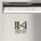 Art Nouveau Tiffany Glas in lood Bloemen Bloemen Magneet (Insitu (Vaatwasser))