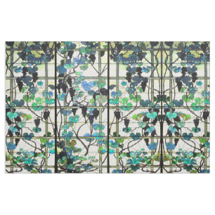 Art Nouveau Tiffany Glas in lood Grapevine Fabric Stof
