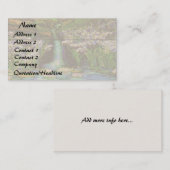 Art Nouveau Tiffany Glas in lood Natuur Visitekaartje (Voorkant / Achterkant)