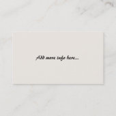 Art Nouveau Tiffany Glas in lood Natuur Visitekaartje (Achterkant)