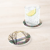 Art Nouveau Tiffany Glas in lood  Onderzetter (Zijkant)