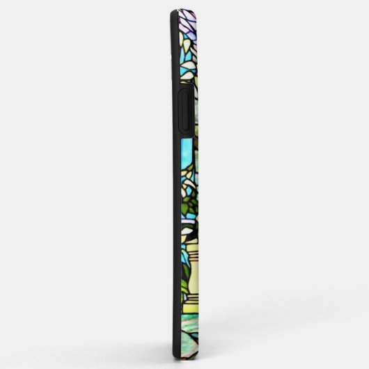 Art Nouveau Tiffany Glas in lood Peacock Case-Mate iPhone Case (Achterkant/rechts)