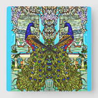 Art Nouveau  Tiffany Glas in lood Peacock